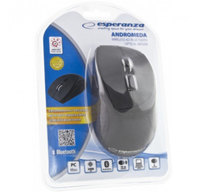 Мишка Esperanza Andromeda Bluetooth Black (EM123K)