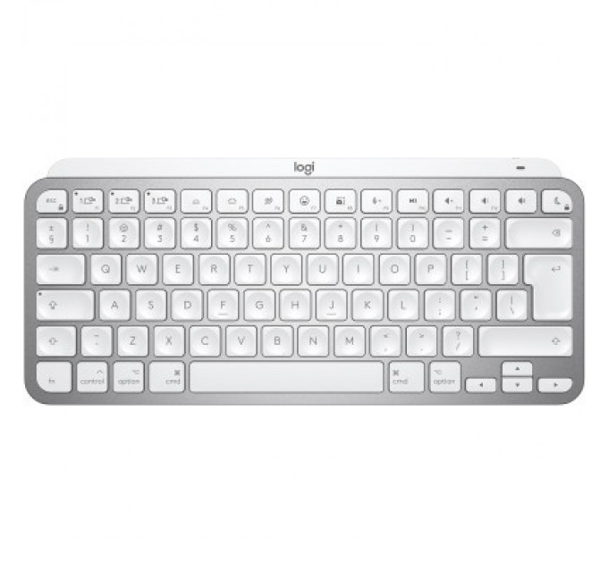 Logitech Клавіатура Logitech MX Keys Mini For Mac Wireless Illuminated UA Pale Grey (920-010526)