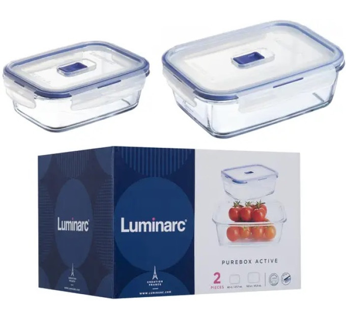 Luminarc Набір контейнерів LUMINARC PURE BOX ACTIVE, 2 шт