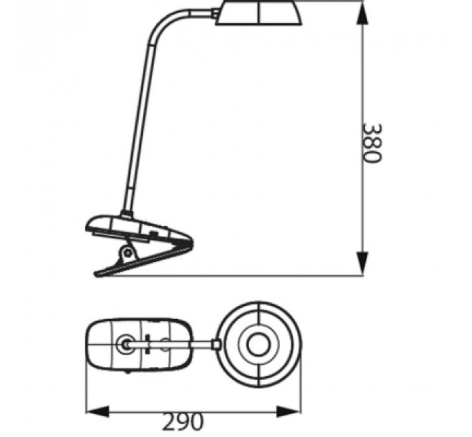 Настільна лампа Philips LED Reading Desk lamp Donutclip 3W, 4000K, 1200mAh (Lithium battery), рожевий (929003179627)