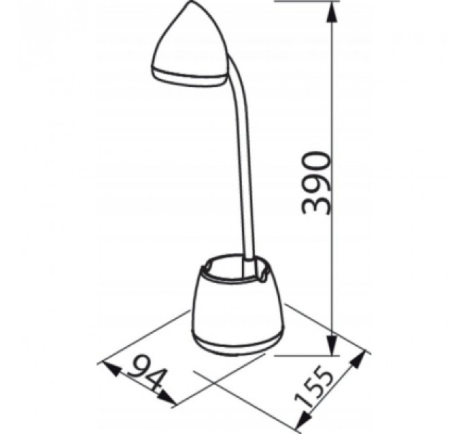 Настільна лампа Philips LED Reading Desk lamp Hat 4.5W, 3000/4000/5700K, 1800mAh (Lithium battery), білий (929003241007)