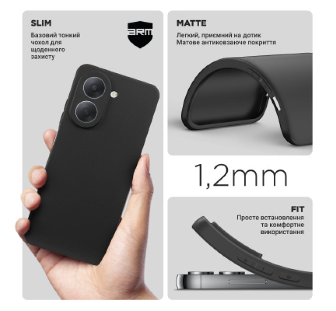 Armorstandart Чохол до мобільного телефона Armorstandart Matte Slim Fit Xiaomi Redmi A7 4G Camera cover Black (ARM91128)