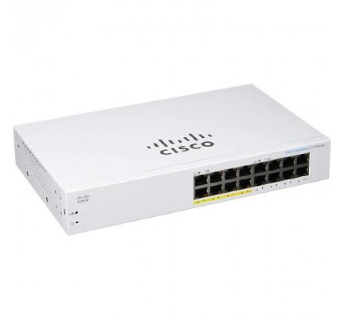 Комутатор мережевий Cisco CBS110-16PP-EU