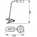 Настільна лампа Philips LED Reading Desk lamp Donutclip 3W, 4000K, 1200mAh (Lithium battery), білий (929003179727)