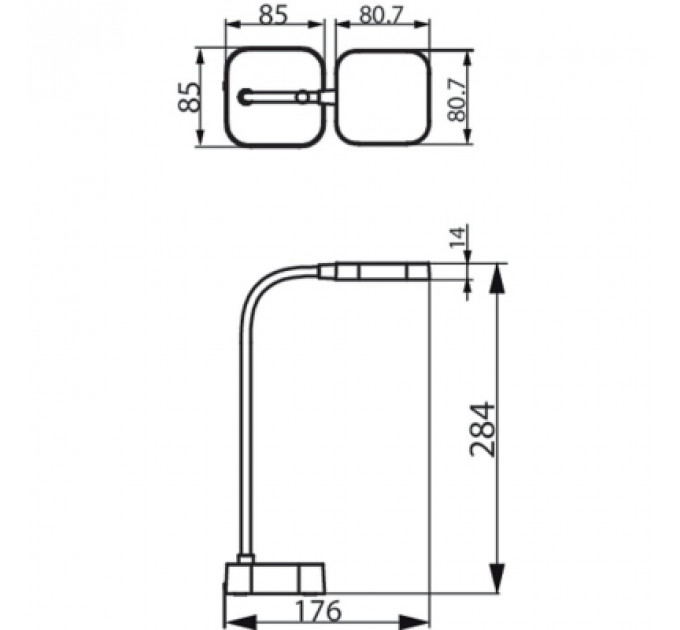 Настільна лампа Philips LED Reading Desk lamp Rock біла (929003241407)