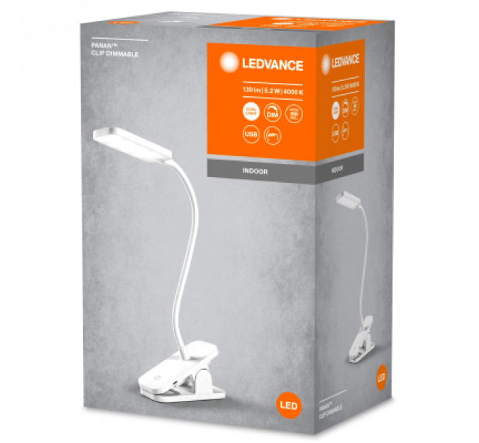 Настільна лампа LEDVANCE LED PANAN CLIP 5W 4000K (4058075747883)