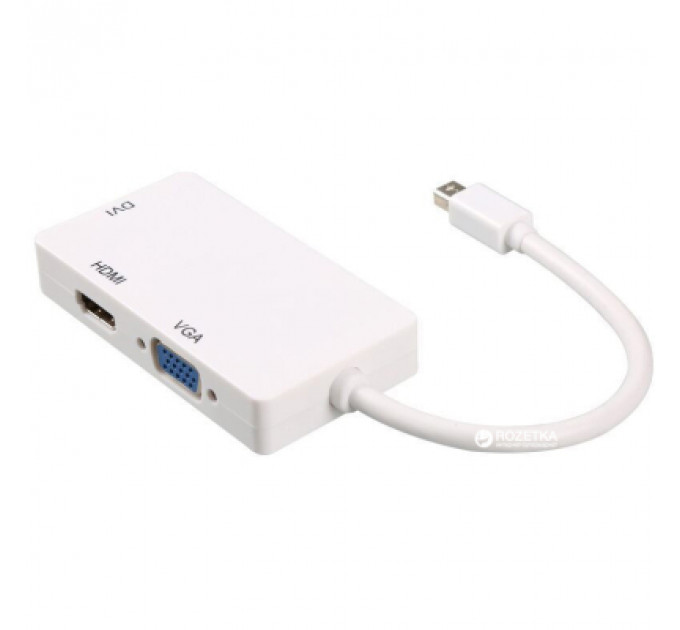 Порт-реплікатор PowerPlant mini Display Port — HDMI, DVI, VGA (3 в 1) (CA910946)