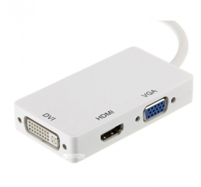 Порт-реплікатор PowerPlant mini Display Port — HDMI, DVI, VGA (3 в 1) (CA910946)