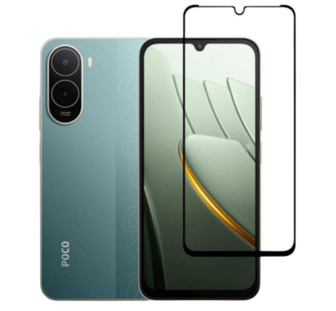 BeCover Скло захисне BeCover Poco C81 Pro Black (716115)