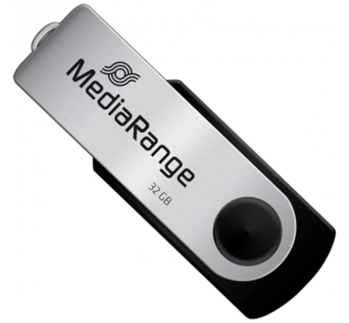 USB флеш накопичувач Mediarange 32GB Black/Silver USB 2.0 (MR911)