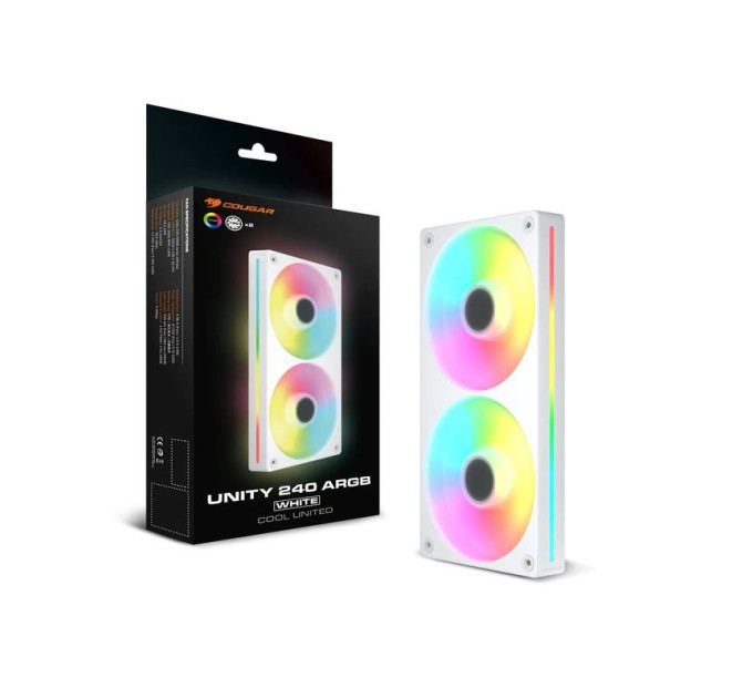 Система охолодження Сougar UNITY 240-RW ARGB, білий