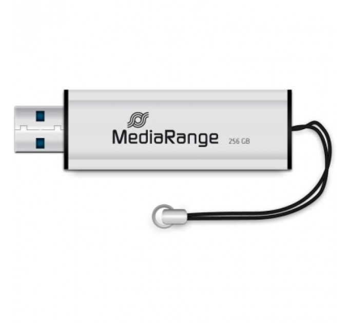 USB флеш накопичувач Mediarange 256GB Black/Silver USB 3.0 (MR919)
