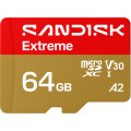 SanDisk Карта пам'яті SanDisk 64GB microSDXC C10 UHS-I U3 A2 V30 R170/W80MB/s Extreme GO (SDSQXGN-064G-GN6MN)