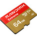 SanDisk Карта пам'яті SanDisk 64GB microSDXC C10 UHS-I U3 A2 V30 R170/W80MB/s Extreme GO (SDSQXGN-064G-GN6MN)