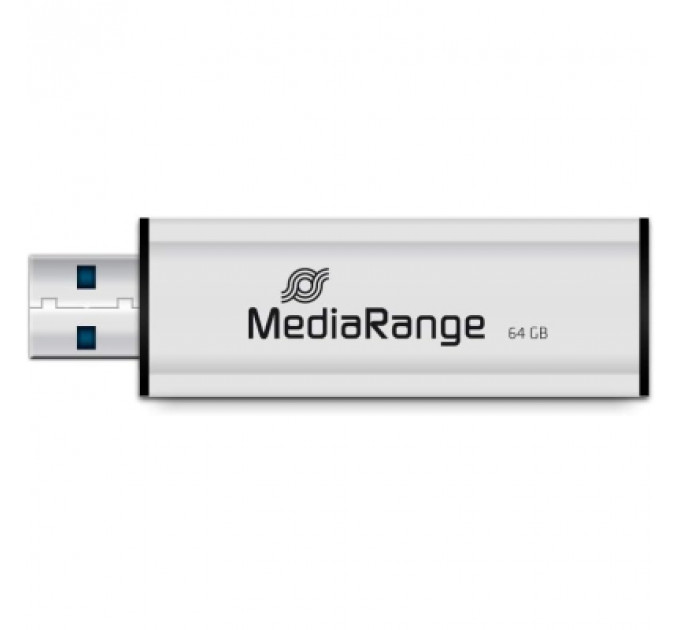USB флеш накопичувач Mediarange 64GB Black/Silver USB 3.0 (MR917)