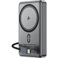 Батарея універсальна Acefast Magnetic Wireless 10000mAh, 22.5W, PD, QC/3.0, QI 15W, M18, Black (6974316284017)