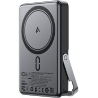 Батарея універсальна Acefast Magnetic Wireless 10000mAh, 22.5W, PD, QC/3.0, QI 15W, with holder M17, Black (6974316284000)