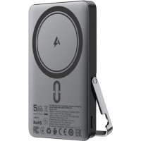 Батарея універсальна Acefast Magnetic Wireless 5000mAh, 18W, PD, QC/3.0, with holder M16, Black (6974316283997)