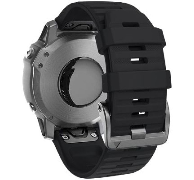 Ремінець до смарт-годинника Armorstandart Silicone 22mm для Garmin Fenix 5/6 Black (ARM60796)