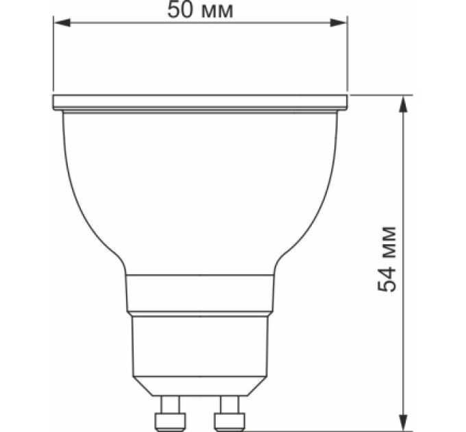 Лампочка Videx LED MR16еD 6W GU10 4100K дімерна (VL-MR16еD-06104)