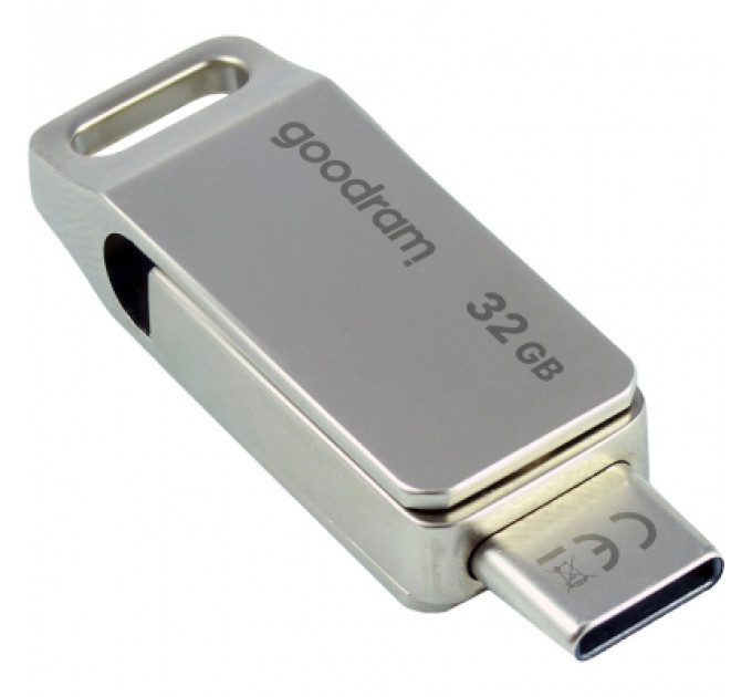 USB флеш накопичувач Goodram 32GB ODA3 Silver USB 3.0 / Type-C (ODA3-0320S0R11)