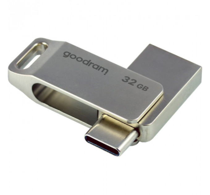USB флеш накопичувач Goodram 32GB ODA3 Silver USB 3.0 / Type-C (ODA3-0320S0R11)