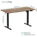 Комп'ютерний стіл OfficePro ODE1470DW Dark Wood/Black (ODE1470DW)