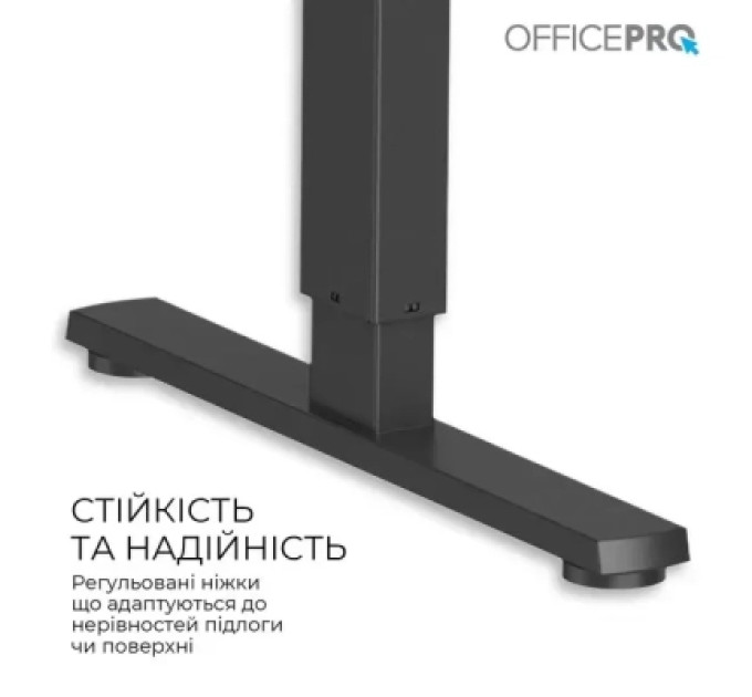 Комп'ютерний стіл OfficePro ODE1470DW Dark Wood/Black (ODE1470DW)