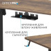 Комп'ютерний стіл OfficePro ODE1470DW Dark Wood/Black (ODE1470DW)
