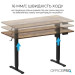 Комп'ютерний стіл OfficePro ODE1470DW Dark Wood/Black (ODE1470DW)
