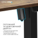 Комп'ютерний стіл OfficePro ODE1470DW Dark Wood/Black (ODE1470DW)