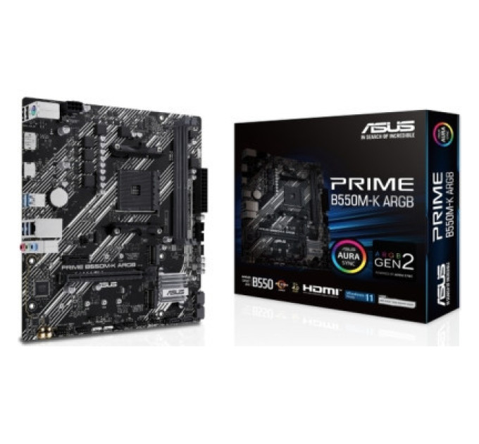 Материнська плата ASUS PRIME B550M-K ARGB