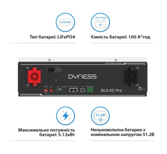 Батарея LiFePo4 Dyness DL5.0C Pro 51.2V - 100Ah (DL5.0C Pro)