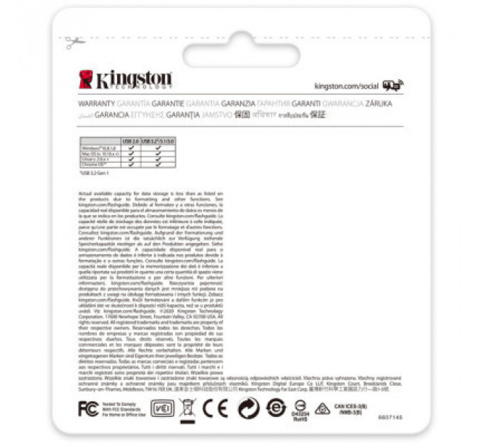USB флеш накопичувач Kingston 256GB DataTraveller 70 USB 3.2 / Type-C (DT70/256GB)