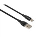 Vinga Дата кабель USB 2.0 AM to USB-C 0.3m cylindric nylon back Vinga (VCPDCTCCANB03BK)