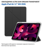 Чохол до планшета BeCover Ultra Slim Origami Transparent Apple iPad Air 11" M4 2026 Black (715183)