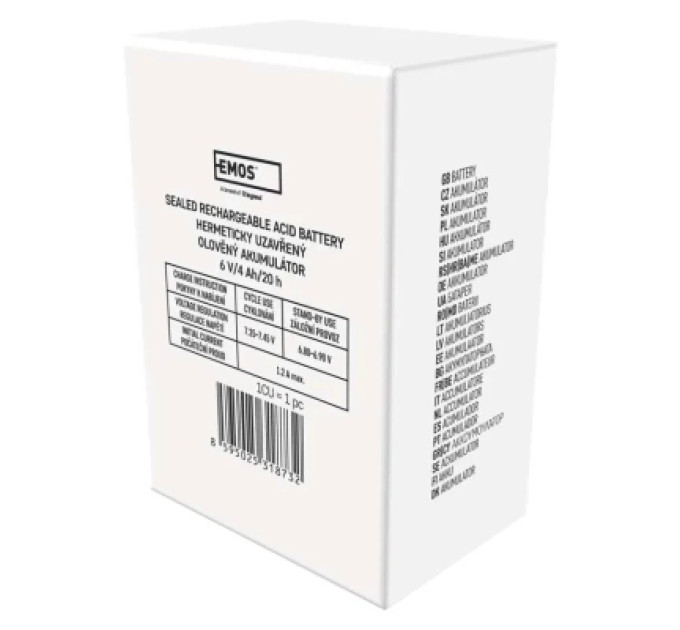 Батарея до ДБЖ EMOS B9641 AGM 6V 4Ah fast 4,7mm (B9641)