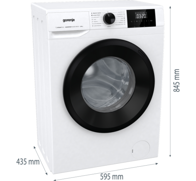 Пральна машина автоматична Gorenje W3NGPI62SBS/UA