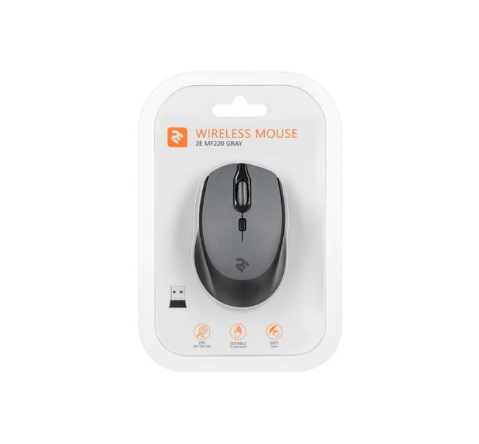 Миша бездротова 2E MF220 WL Grey (2E-MF220WB) USB