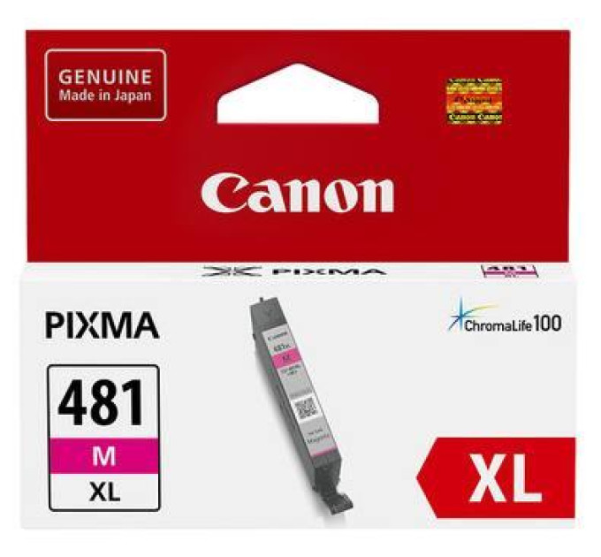 Картридж струменевий Canon CLI-481M XL PIXMA TS6140/8140/9140/TR7540/8540/TS6240/9540/8240/704/8340/6340 Magenta