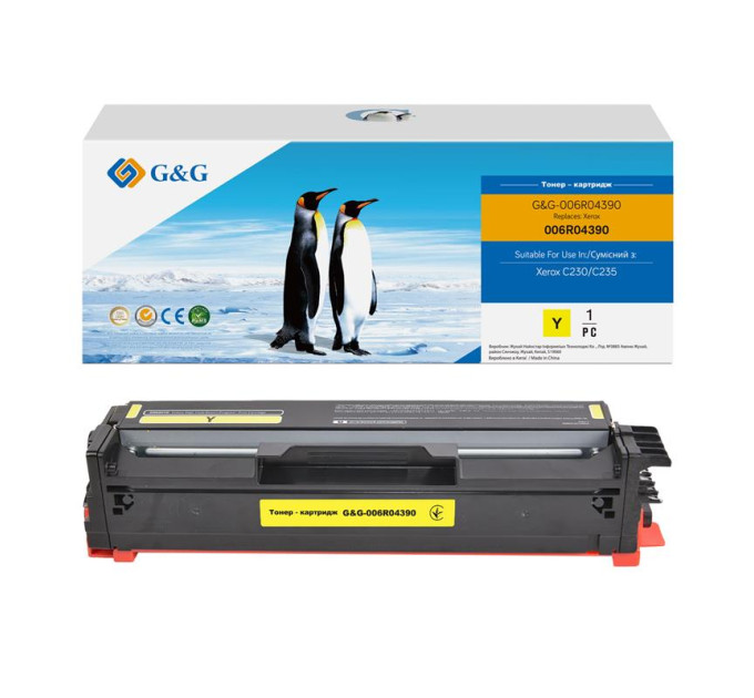 Картридж G&G для Xerox C230/C235 Yellow (1500 стор)