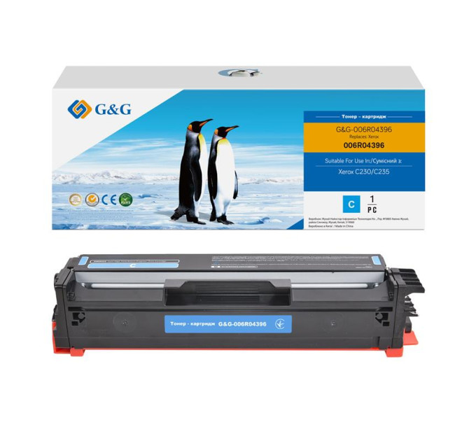 Картридж G&G для Xerox C230/C235 Cyan (2500 стор)