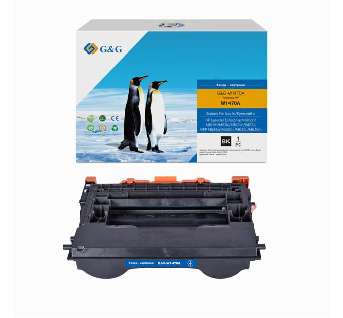 Картридж G&G до HP 147A LJ MFP M611/M612/M635/M636 Black (10 500стор)