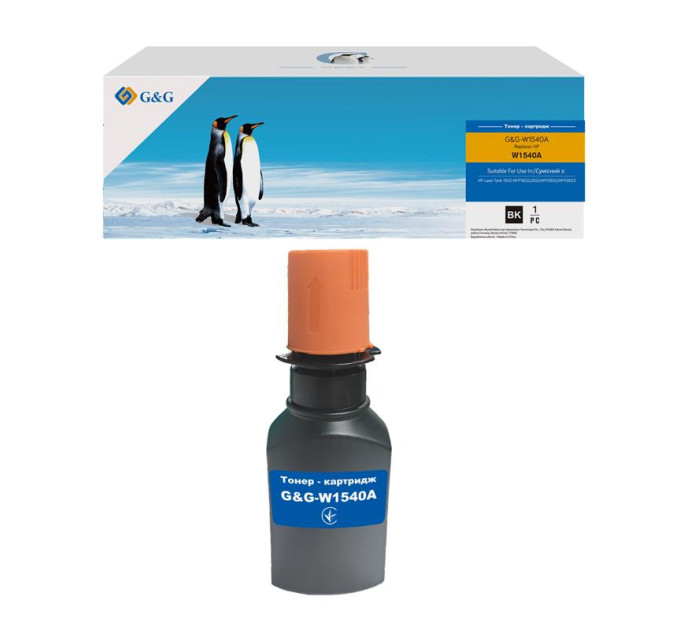 Тонер G&G до HP 154A LJ Tank 1502/1602/2603 Black (2 500стор)