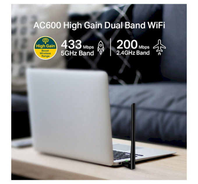 Безпровідний Wi-Fi адаптер  TP-LINK Archer T2U Plus