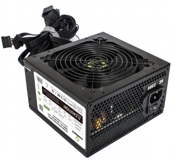 Блок живлення  GameMax GM-600 80+ APFC Black