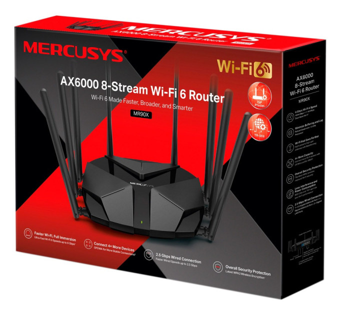 Маршрутизатор  MERCUSYS MR90X AX6000