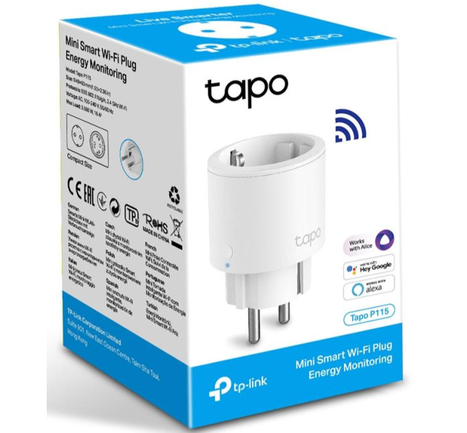 Розумна розетка TP-Link, TP-LINK Tapo P115(1-pack)