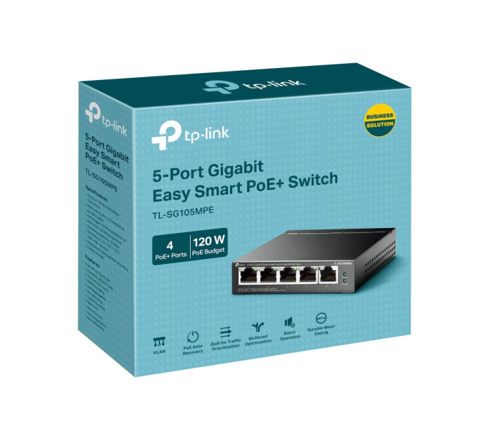 Комутатор  TP-Link TL-SG105MPE