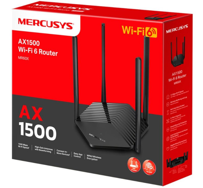 Wi-Fi Роутер  Mercusys MR60X